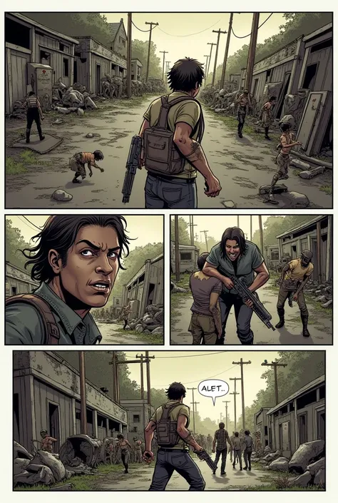 A comic book page about TWD