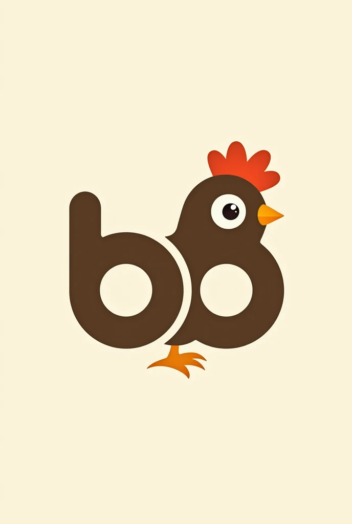 create a logo from the combination of the letters BB to form a chiken