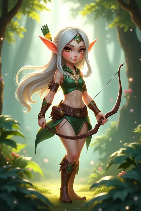 make a realistic cute mobile legends hero miya