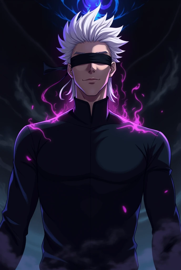 Gojo Satoru from jujutsu kaisen blindfold and color 