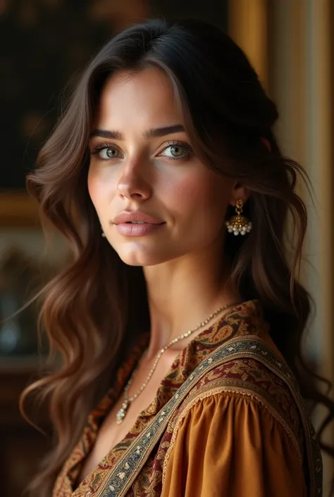 Belle fille brune, visage détaillé, Cils longs, belles lèvres, avoir hâte de, hyper-réaliste, photoréaliste, 8k, haute résolution, haute qualité, peau détaillée, cheveux détaillés, vêtements détaillés, Contexte détaillé, Éclairage naturel, éclairage doux, ...