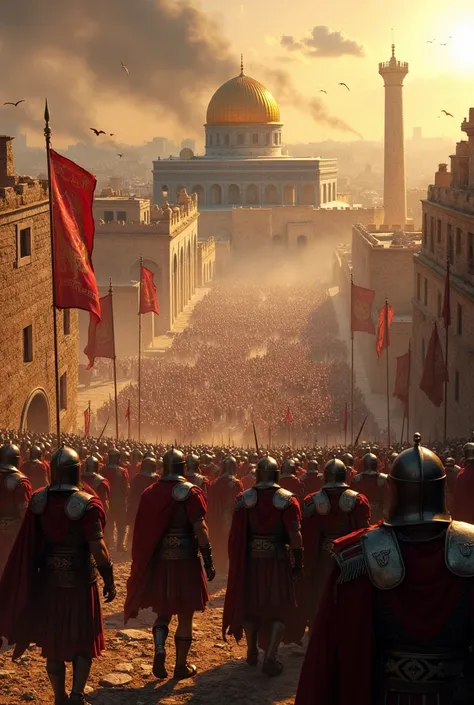 Roman Empire invading and destroying Jerusalem

