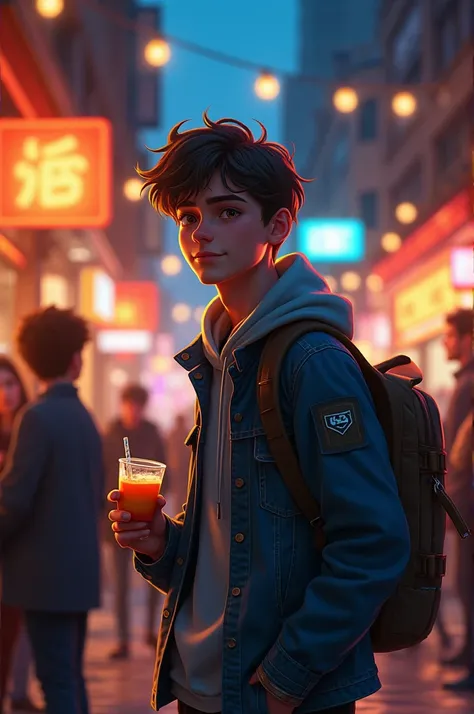 

Lucas goes out with his friends and resumes his studies. Play again, but this time with control, understanding that there is more off-screen.