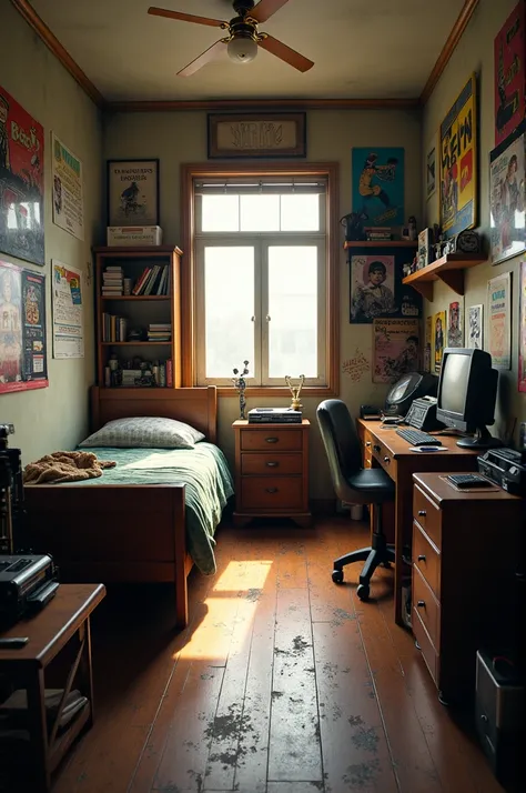 Bedroom decorated in the theme of the game Bully by Rockstar Games