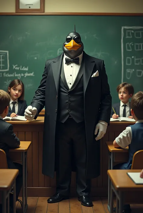 Batman&#39;s villain Penguin as a classroom teacher