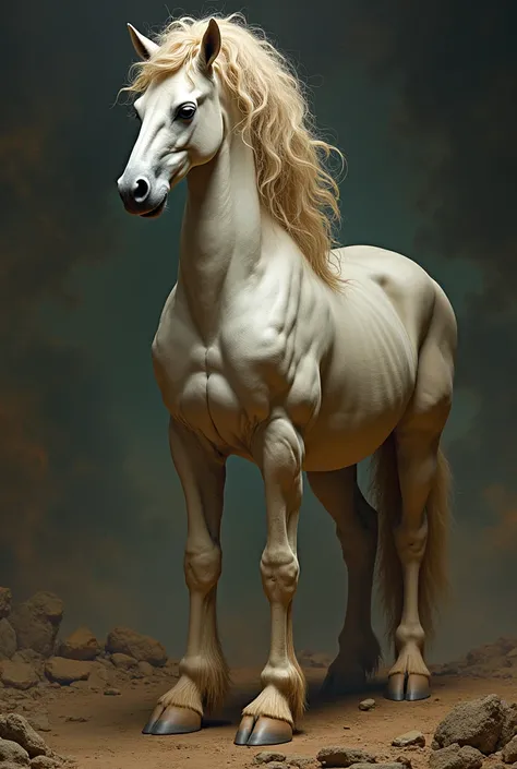 In a parallel Earth, mythical creatures with humanoid faces live alongside humans, their visages a reflection of a realm filled with ancient stories. A majestic centaur with chiseled features and piercing eyes stands proudly, embodying strength and wisdom....