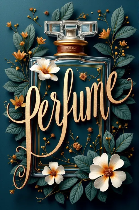 Make the word Perfume in lettering