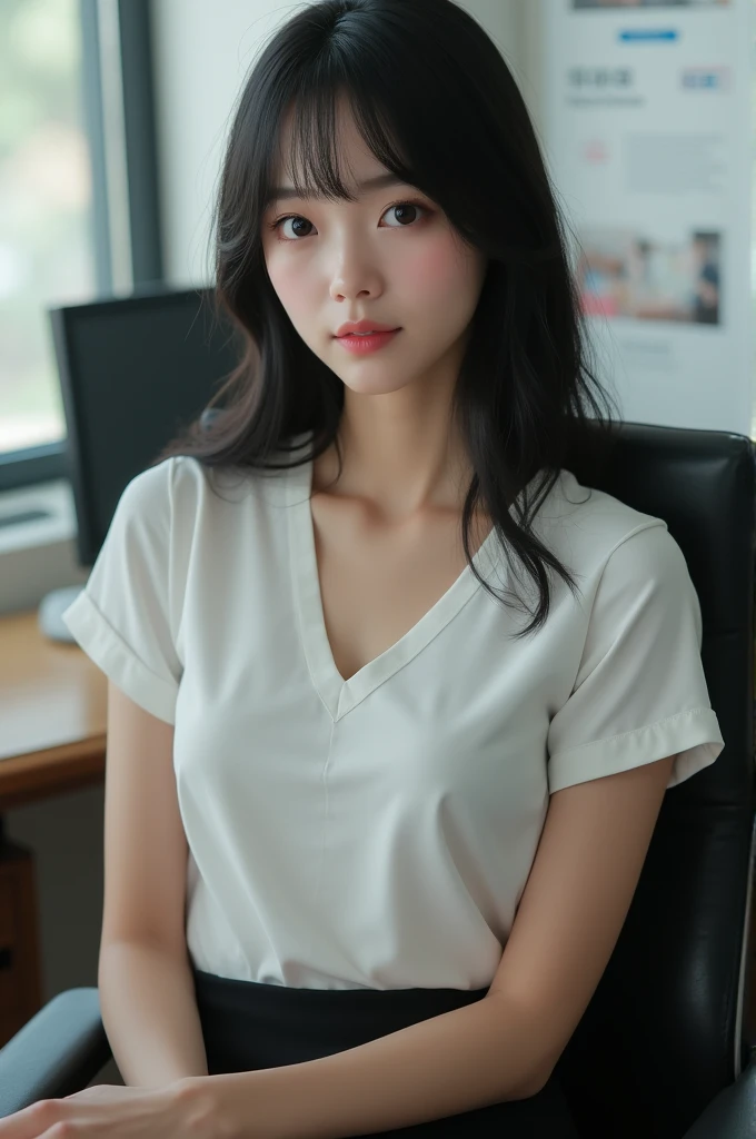 
High resolution、Photorealistic、Hyperrealism、(From above)、Slender body、Realistic、Beautiful Japanese Women、Black-haired、Lots of Bangedium Bobs、Detailed face、Detailed lips、Beautiful Eyes、Glowing Skin、one person、Ideal beauty、(Big Breasts、White lightweight V-n...