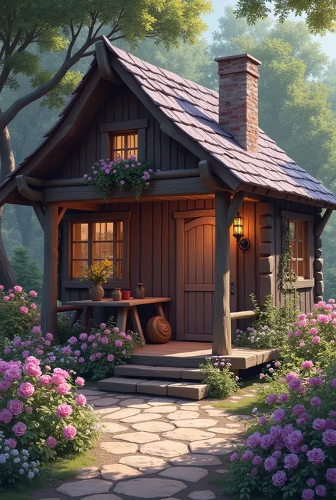 Frigga&#39;s cabin would be cozy and full of comfort, with lots of soft fabrics and soft colors, being lilac in color. There would be a big garden with flowers everywhere, reflecting her connection with nature and her role as protector of the family. This ...