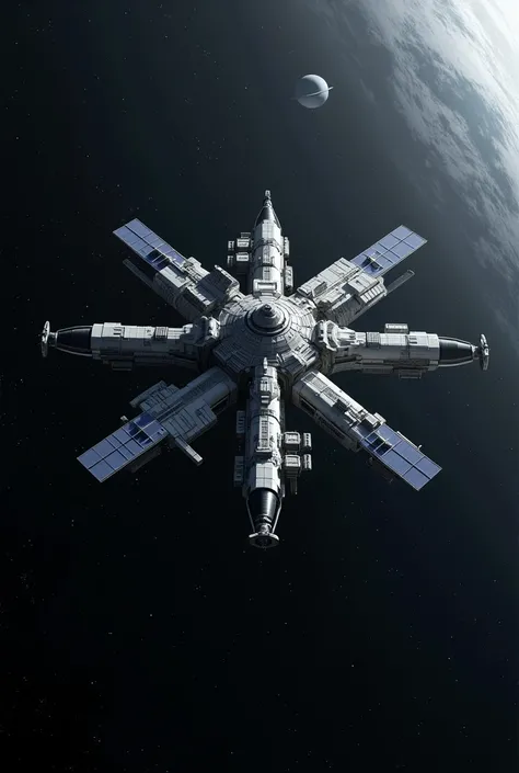 space station, front view 