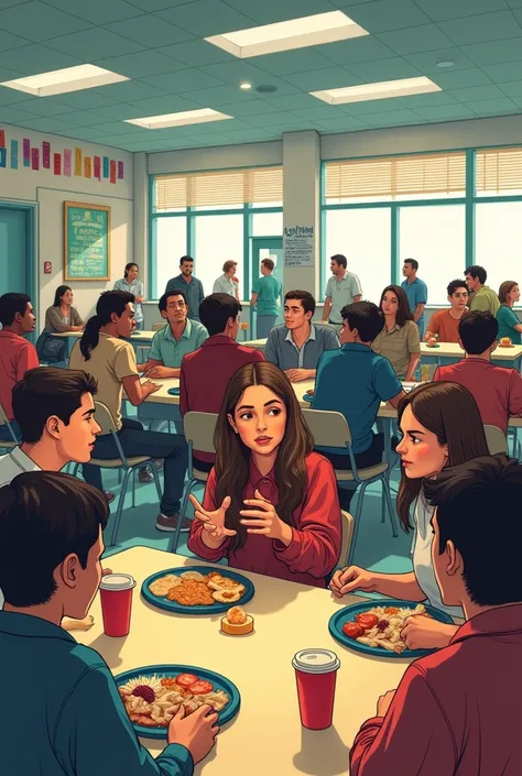 Scene 2: In the cafeteria, talking with friends

Character 2:
"How is HIV transmitted?"

Character 3:
"Mainly through contact with blood, semen, or vaginal fluids from an infected person. It can also be transmitted from mother to child during pregnancy."

...