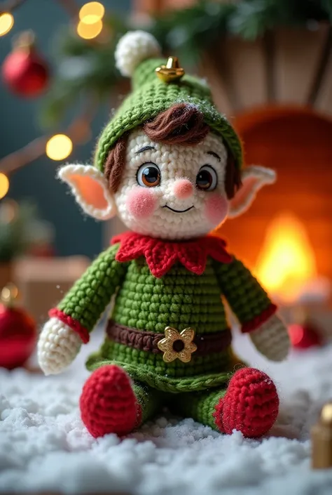 Disney style Christmas elf amigurumi