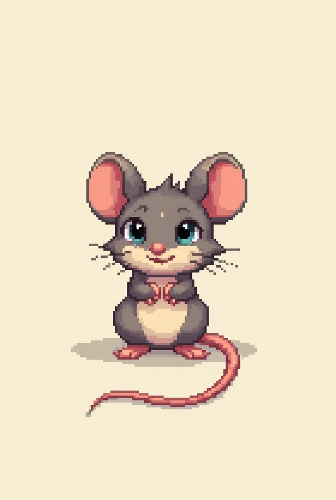 A pixel art image of a mouse 