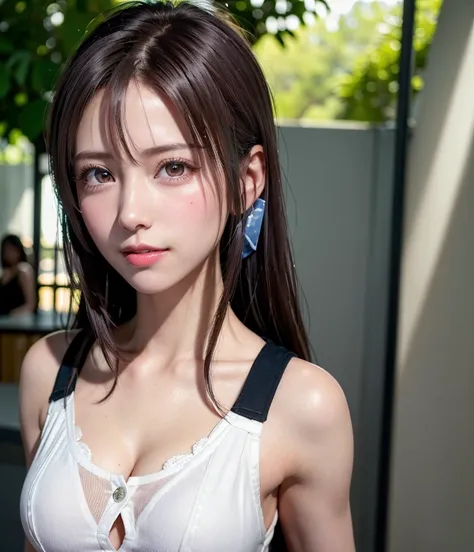 ((((masutepiece, Best Quality, High resolution)))), extremely detailed 8K, Beautiful girl with slim body, (Ultra HD, Ultra-detailed, Highly detailed, Highly realistic, Ultra-realistic, photos realistic), (1girll:1.5), short wavy hair, bob cuts, (dynamicpos...