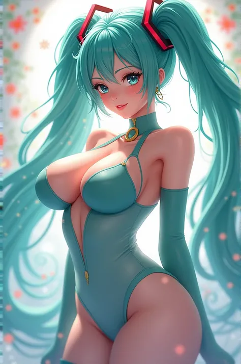 Hatsune Miku big tits big hips