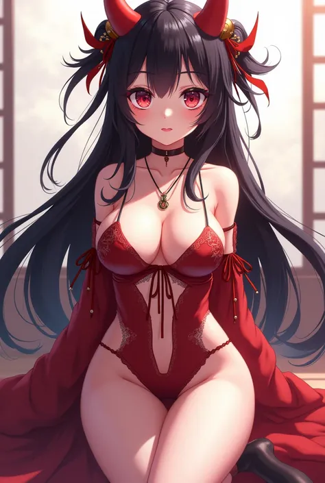 Nezuko Kamado in sexy skimpy clothes