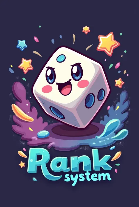 Game Rank System Logo like-Pokemon Unite, Dice, Friendly, Concept Design