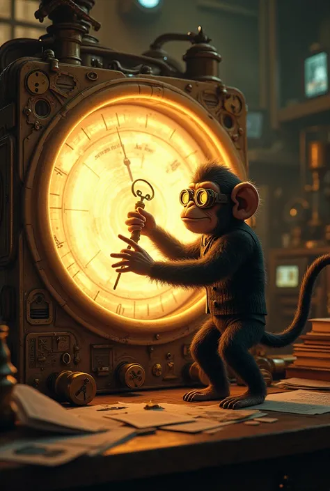 Monkey in a time machine 