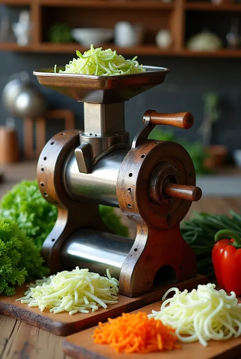 Create a new design of vegitable cutting machine handwork without electricity  more images 