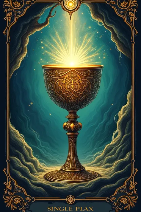 Tarot card style,one cup