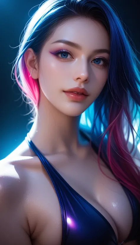 score_9, score_8_up, score_7_up, 32k,masterpiece, highest quality, 
photo realistic, vibrant colors, chiaroscuro lighting, dark theme,
a sexy woman wearing a swimwear,
colored hair, lustrous skin, pale skin,
dark midnight sea, dark midnight sky,
close up u...