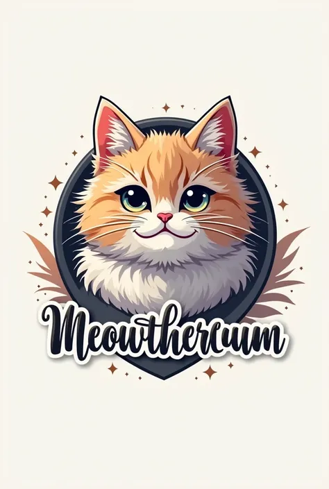 Make a best logo of a cat in whiche the car should be godd Fluff Factor,Meowthereum,puformanace index and whisker points 