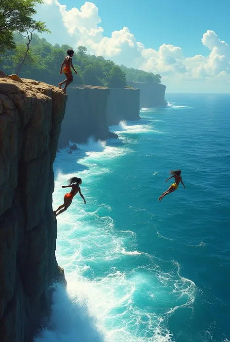  Ghanaian  Cliff diving 
