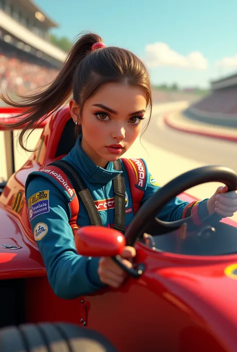 Racing girl image