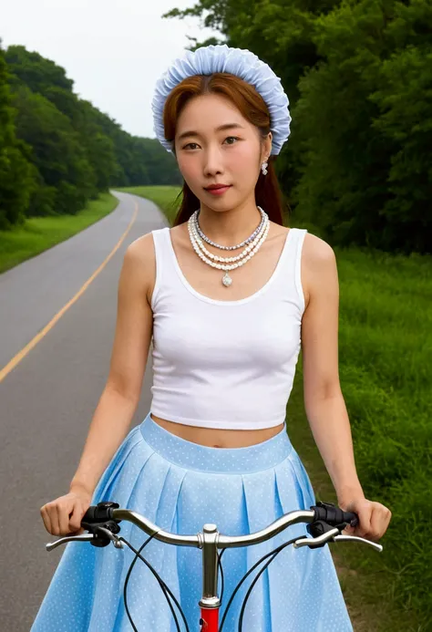 cute, yuna, Ive got a new age girl (tell us what shes like) Environmentalist girl (does she ride a bike?) She has crystal necklace (does she spend a lot of cash?) Though her vibes are rather reckless (shes heading for a crash) Oh, her flowing skirt is blow...