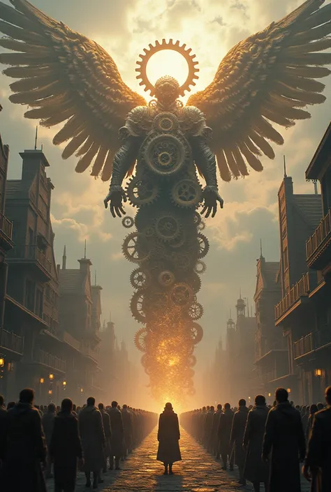 The word COGFULWAY with cogs in the background  the word must face the front screen 
With a god named cognium in the back 
And must be in the castle in the sky being worship by all people the god must be made up of cogs with wings 
