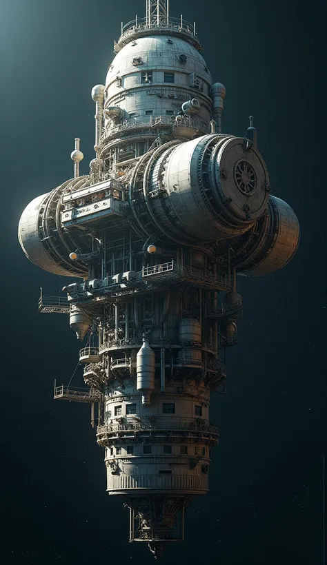 

Scenario Description:

Imagine a futuristic space environment with a detailed cyberpunk aesthetic. The setting is set on a vast space station floating in the vacuum of deep space.. The station is a colossal structure with complex architecture and irregul...