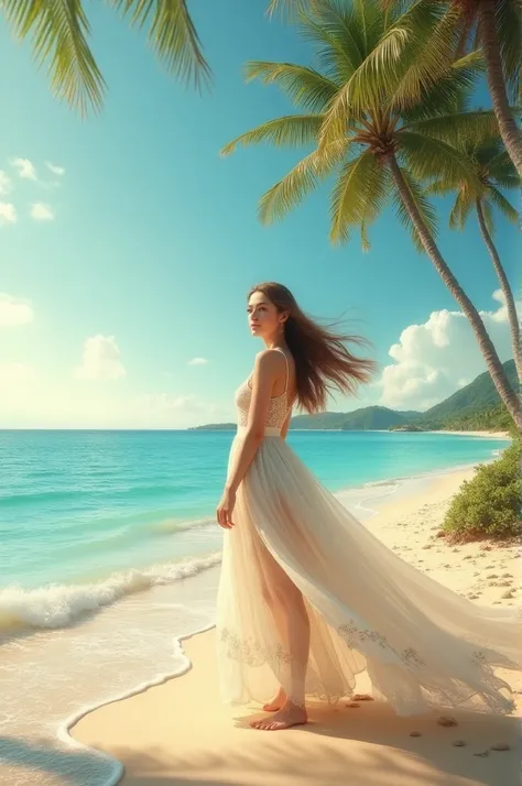 A women on a beach