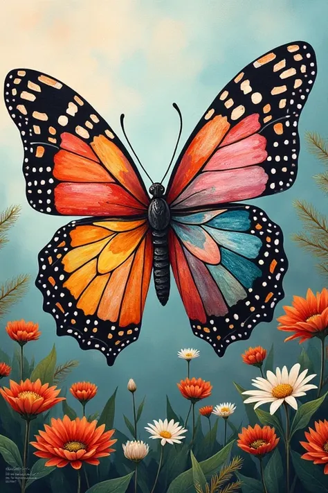 Butterfly quilt art
