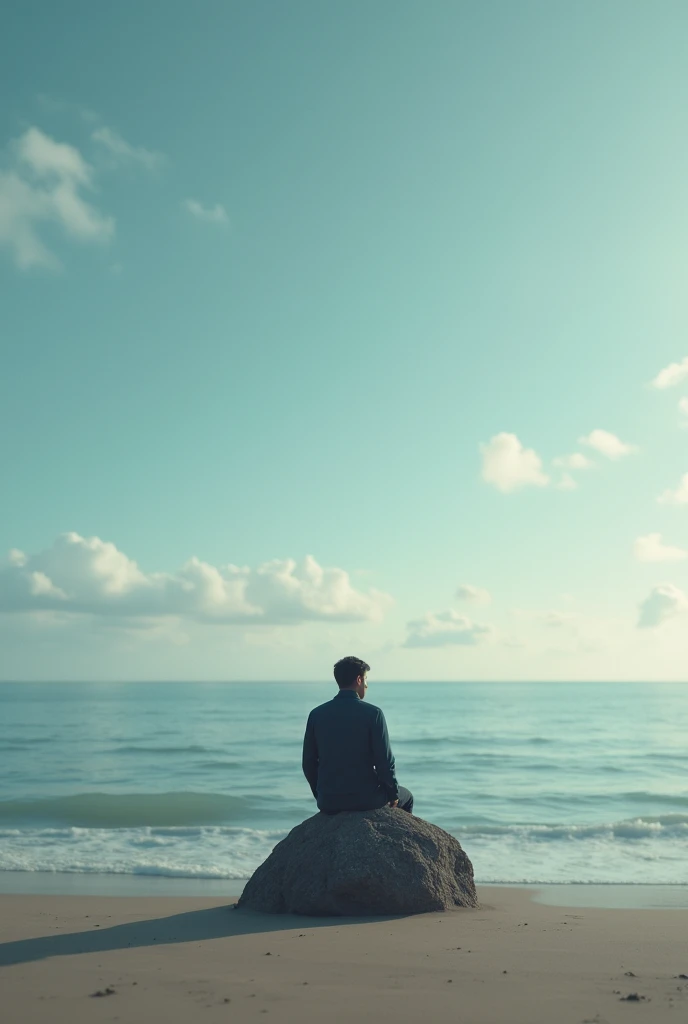 A lonesome man sat on an empty beach. Upon a rock, he looks and ponders out at sea. The horizon is clear, clouds blow in and break apart. He is lost in thought, and his heart heavy with sadness. Unexpectedly, he is no longer alone.

A stranger appears besi...