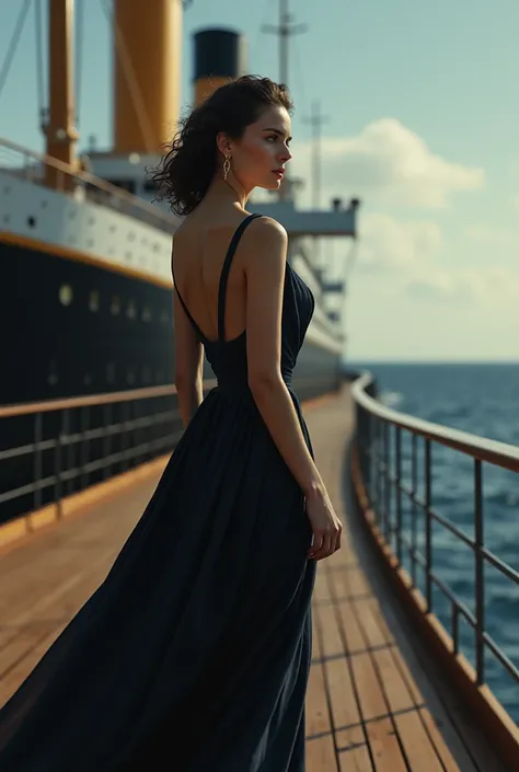 Woman on the Titanic ship