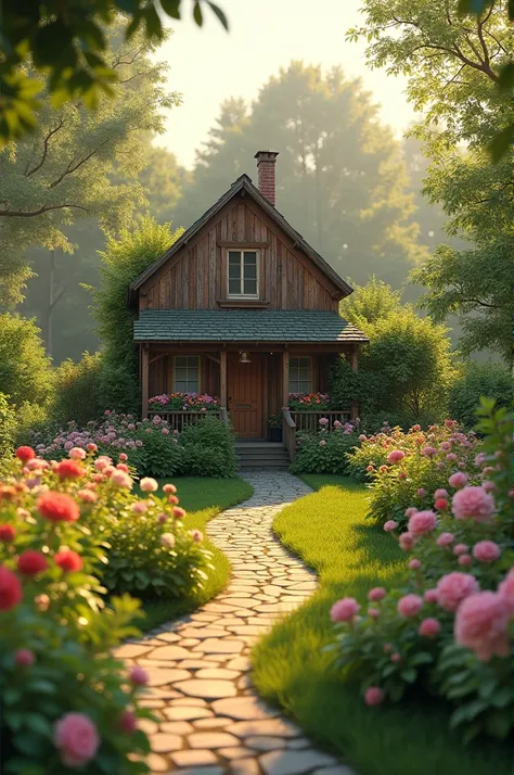 Beautiful garden and homuse