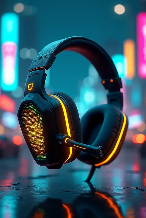 Brazilian futuristic gaming headset 
