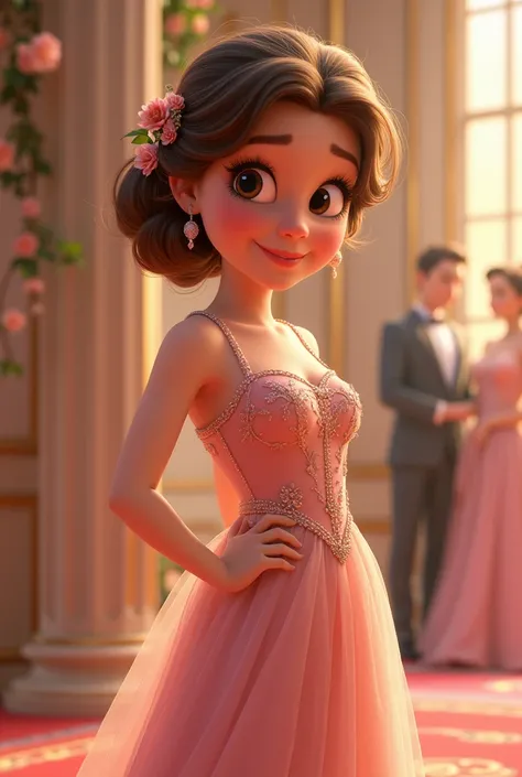 Generate woman 
avatar in formal clothes  in Disney Pixar style