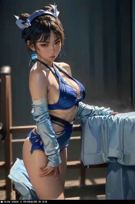 (((32k image quality))), (((RAW Photos))), (Best Quality, detailed:1.2), Photorealistic, (非常に繊細でdetailed), (((((Ultra-high resolution))))), wlop and sakimichan, Portrait of Chun-Li, 非常にdetailedなアートジェム, Uropa Art, Shiny skin, Portrait of Chun-Li, Trending o...