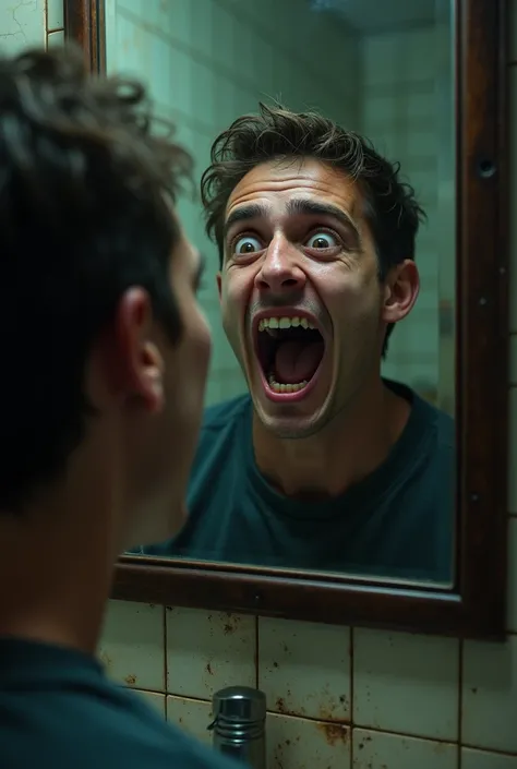 Jake Scream into the mirror 