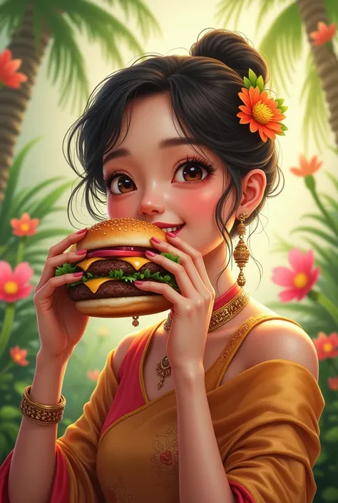 Eating a hamburger、Thai Beauties