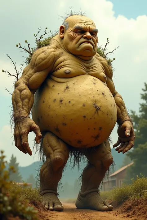 Potato make a big old man