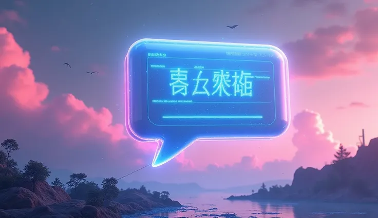 digital rectangular message balloon