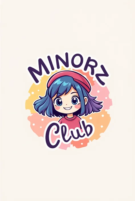 Make a girly brand logo named Minorz Club