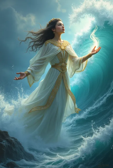 A young god who controls all the elements with his hand, he commands the sea more