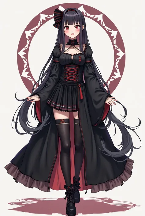 Gothic outfits, different styles, different colors, clear, full image, high quality, western outfits, Japanese outfits, Gothic