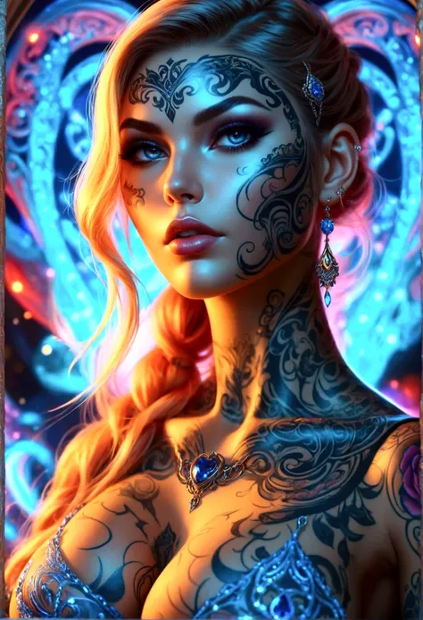 beautiful digital artwork, beautiful digital art, detailed beautiful face, 8k high quality oled detailed art, very beautiful digital art, digital art. highly detailed, beautiful detailed body, Create a hyper detailed photograph of a perfectly simetrical ta...