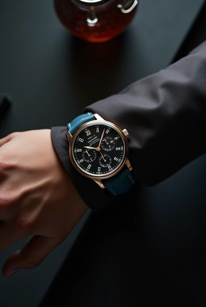 Create a watch image for banner. Use a model to highlight the watch 