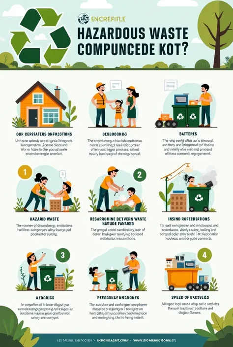 Properly Disposing Hazardous Waste Infographic  Creative