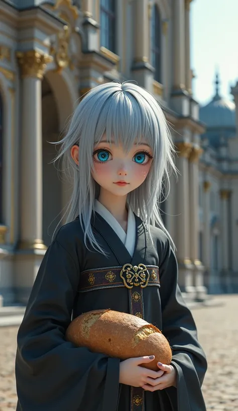 ((masterpiece)), ((Best Quality)), (Super detailed), ((cute)), cute, ((Nice)), ((Extremely detailed)), 4K, (8k), Best Quality, (beautiful), figure, Overall view:1.3, (Cowboy Shot:1.3), Dynamic Angle, Baroque architecture:1.3, palace, outside, a cute girl, ...